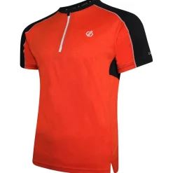 Fitness And Gymwear*Dare 2b Aces Zip Neck Regular Fit T-Shirt in Multi