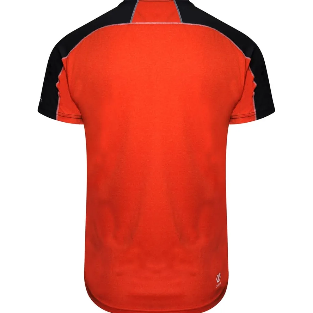 Fitness And Gymwear*Dare 2b Aces Zip Neck Regular Fit T-Shirt in Multi