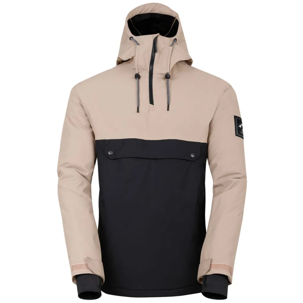 Coats And Jackets*Dare 2b Freeride Overhead Waterproof Ski Jacket in Cream Black