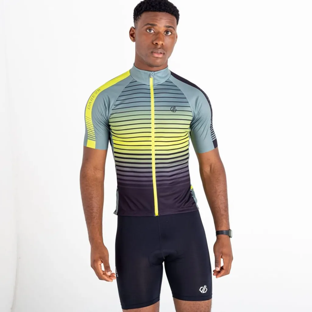 Fitness And Gymwear*Dare 2b Virtuous Short Sleeve Jersey in Green