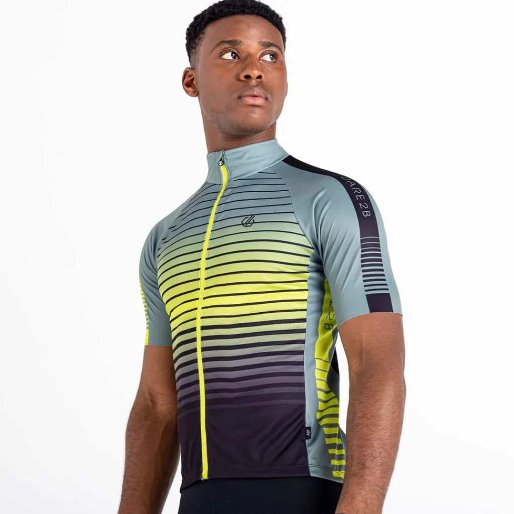 Fitness And Gymwear*Dare 2b Virtuous Short Sleeve Jersey in Green