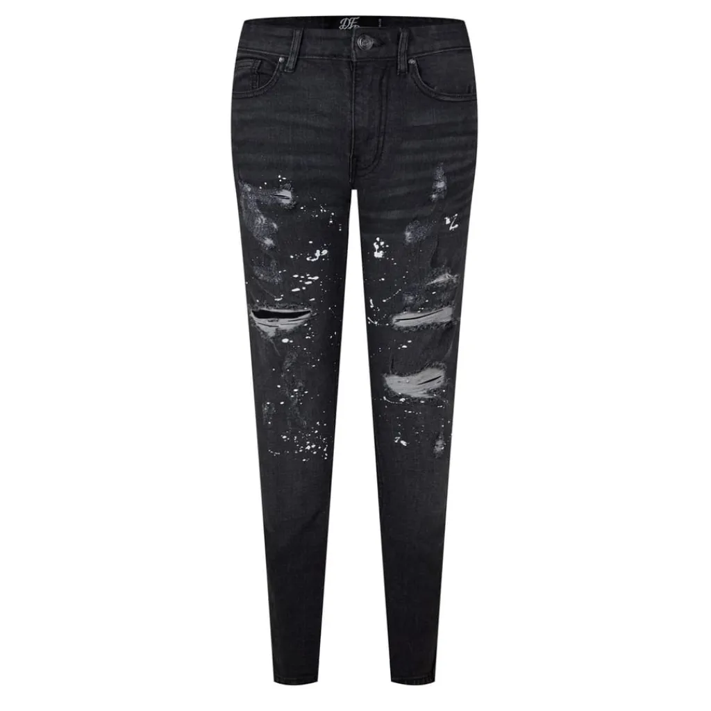 Jeans*DFND London L Splat Rpd Dnm in Black