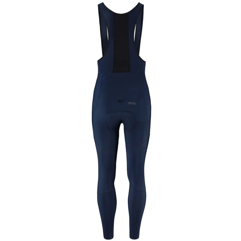 Fitness And Gym Pants*Dhb Mens Blok Classic Thermal Bib Tights in Blue