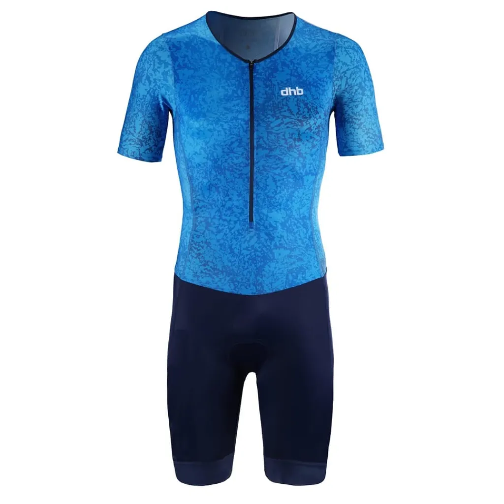 Tracksuits*Dhb Mens Hydron Short Sleeve Tri Suit in Blue