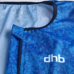 Fitness And Gym Tops*Dhb Mens Hydron Short Sleeve Tri Top in Blue