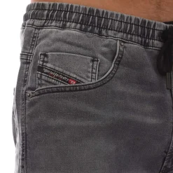 Trousers*Diesel 2030 D-Krooley Sweat Jeans in Black Grey