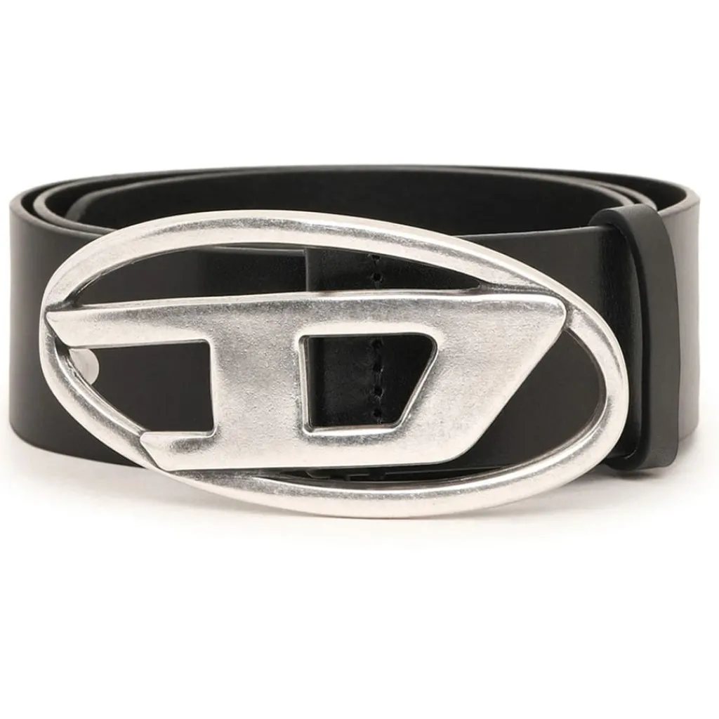 Belts*Diesel D Buckle Belt in Black