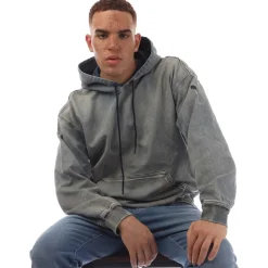 Hoodies*Diesel D-UM-RIB Track Denim Hoodie in Denim