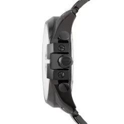 Jewellery-Watches*Diesel Mens Mega Chief Chronograph Black Stainless Steel Watch Dz4318 in Black