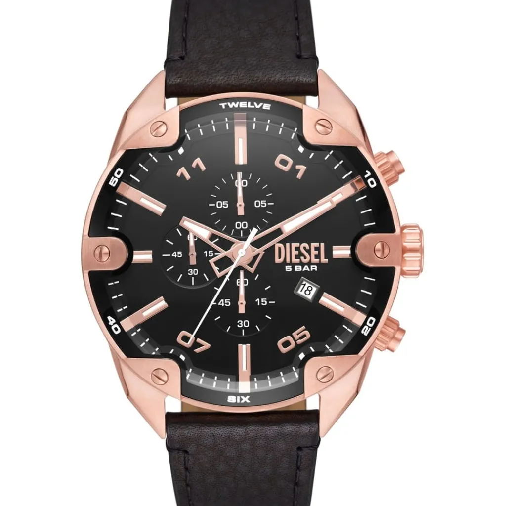 Jewellery-Watches*Diesel Plated Stainless Steel Fashion Analogue Quartz Watch in Gold