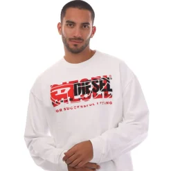 Sweatshirts*Diesel S-Baxt-N1 Sweatshirt in White