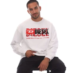 Sweatshirts*Diesel S-Baxt-N1 Sweatshirt in White