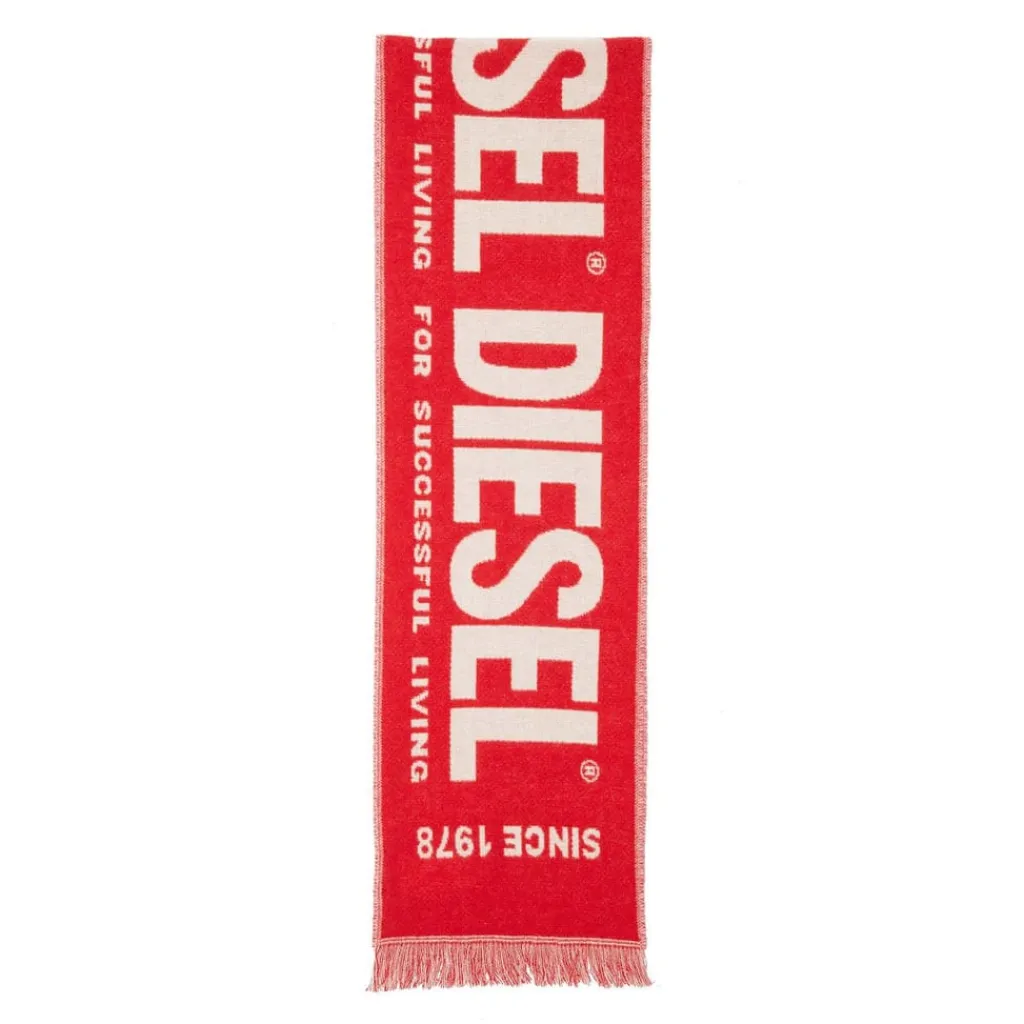 Gloves-Scarves-Umbrellas*Diesel S-Bisc-New Scarf in Red