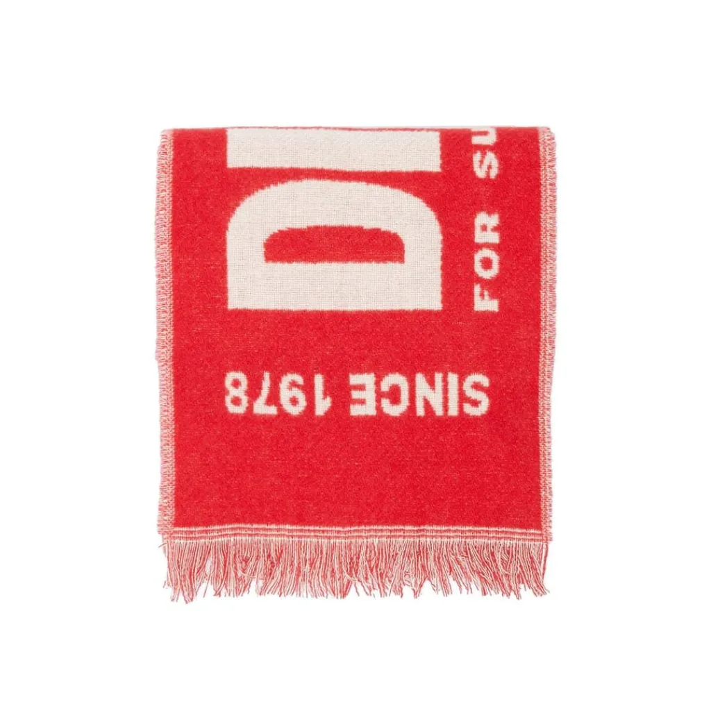 Gloves-Scarves-Umbrellas*Diesel S-Bisc-New Scarf in Red