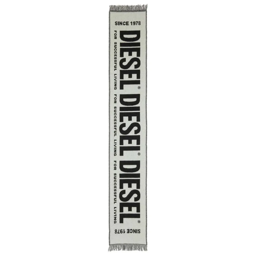 Gloves-Scarves-Umbrellas*Diesel S-Bisc-New Scarf in White