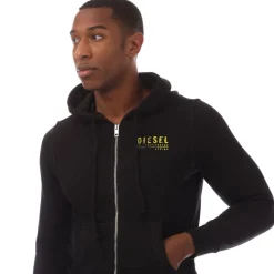 Hoodies*Diesel S-Ginn-Hood-Zip-K11 Hoodie in Black