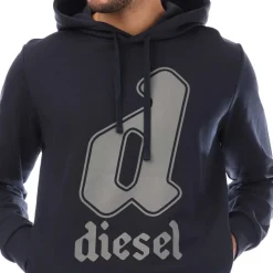 Sweatshirts*Diesel S-Ginnout 13-A Hoodie in Navy
