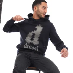 Sweatshirts*Diesel S-Ginnout 13-A Hoodie in Navy