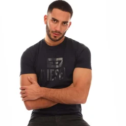 T-Shirts And Vests*Diesel T-Diego Tone on Tone T-Shirt in Navy
