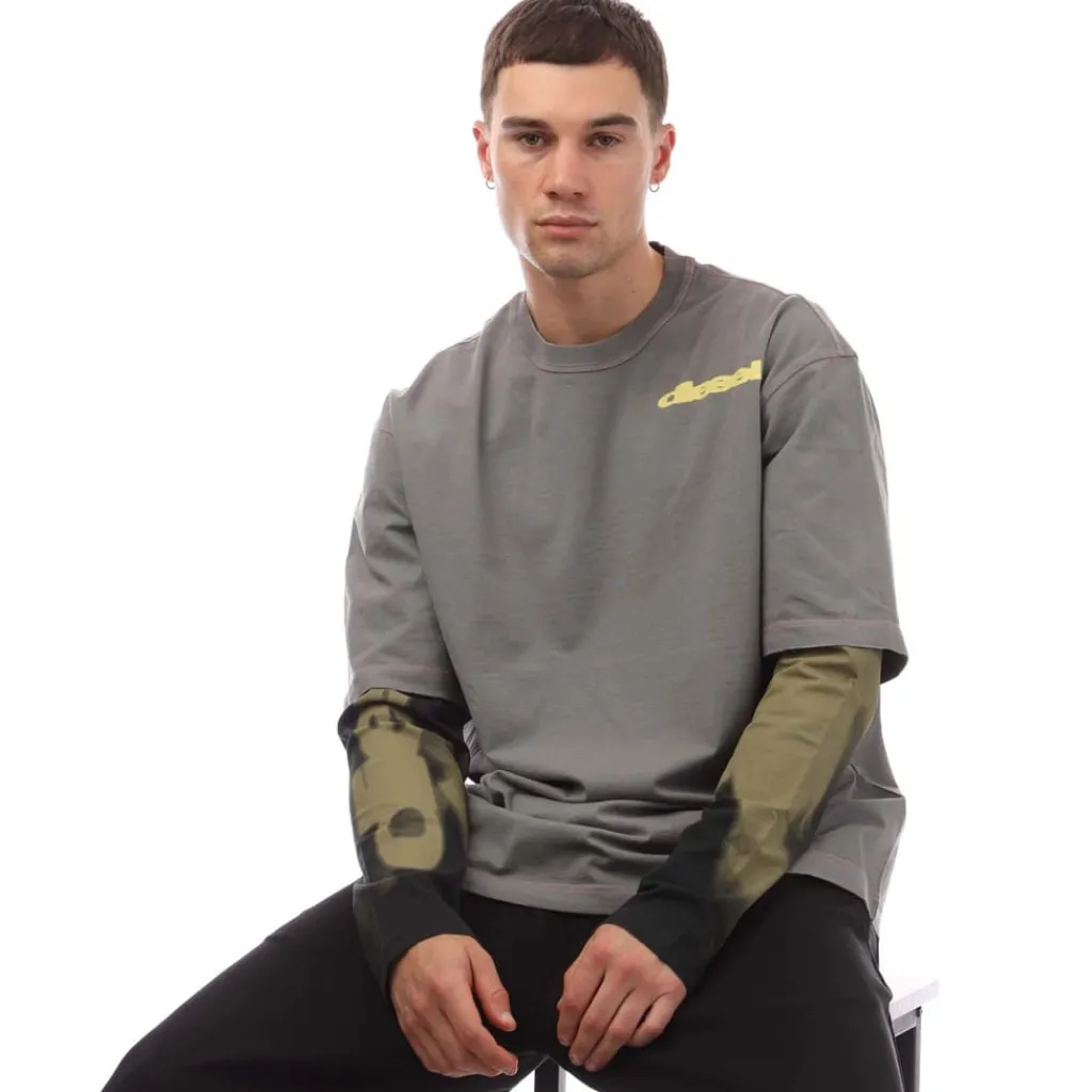 T-Shirts And Vests*Diesel T-Wesher-N3 T-Shirt in Grey