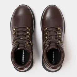 Boots*Donnay Mens Leather Casual Chukka Boots in Brown