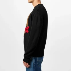 Knitwear*DSquared2 Bear Logo Knitted Jumper in Black