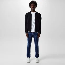 Knitwear*DSquared2 Knit Long Sleeve Regular Fit Sweater in Black