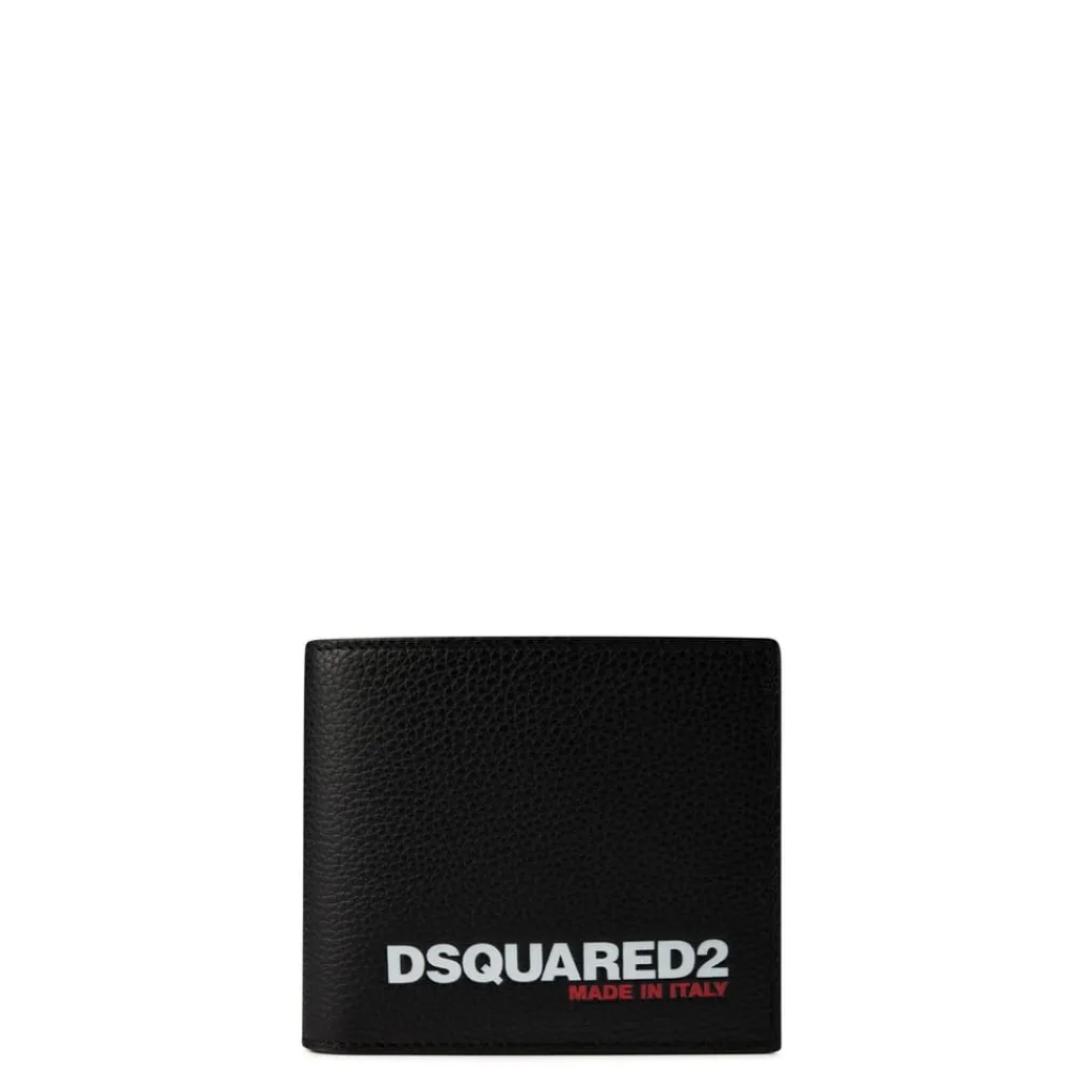 Wallets*DSquared2 Logo Billfold Wallet in Black
