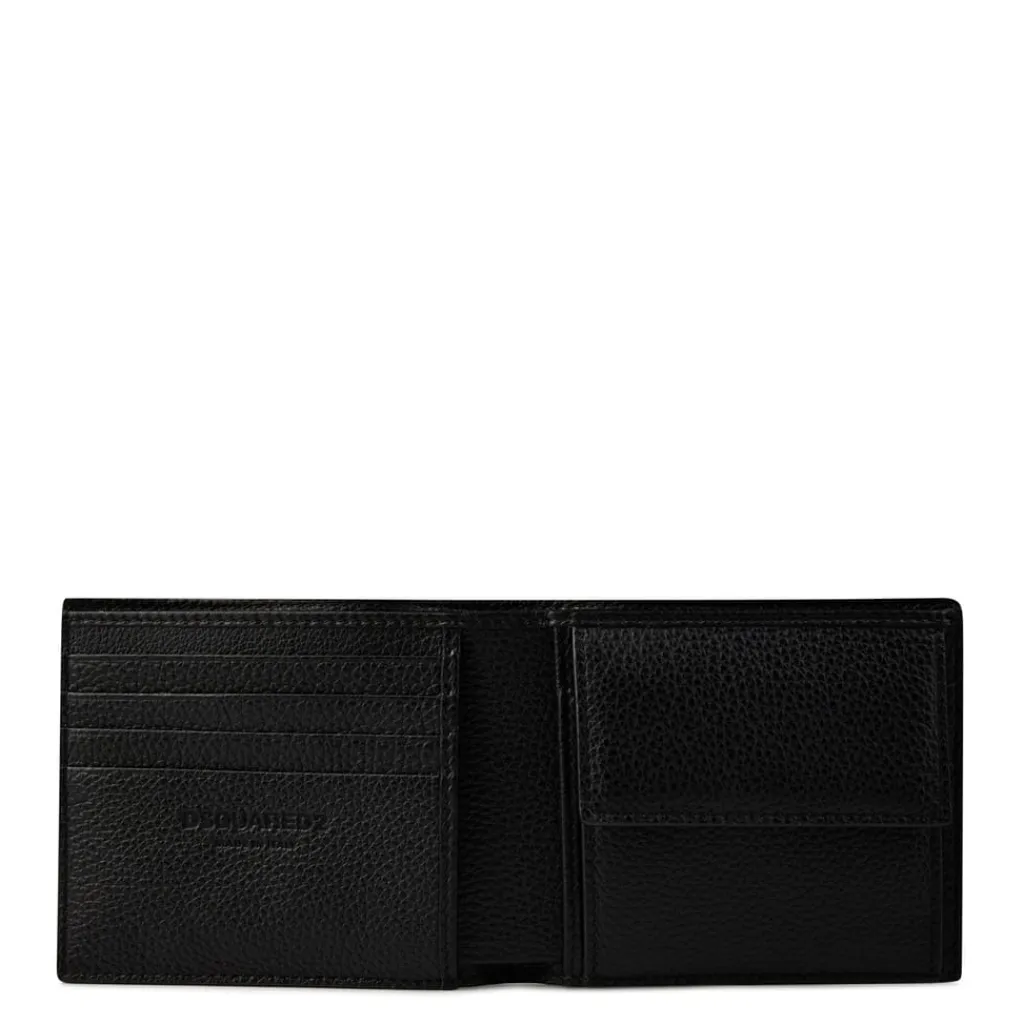 Wallets*DSquared2 Logo Billfold Wallet in Black