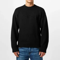 Knitwear*DSquared2 Logo Knitted Jumper in Black