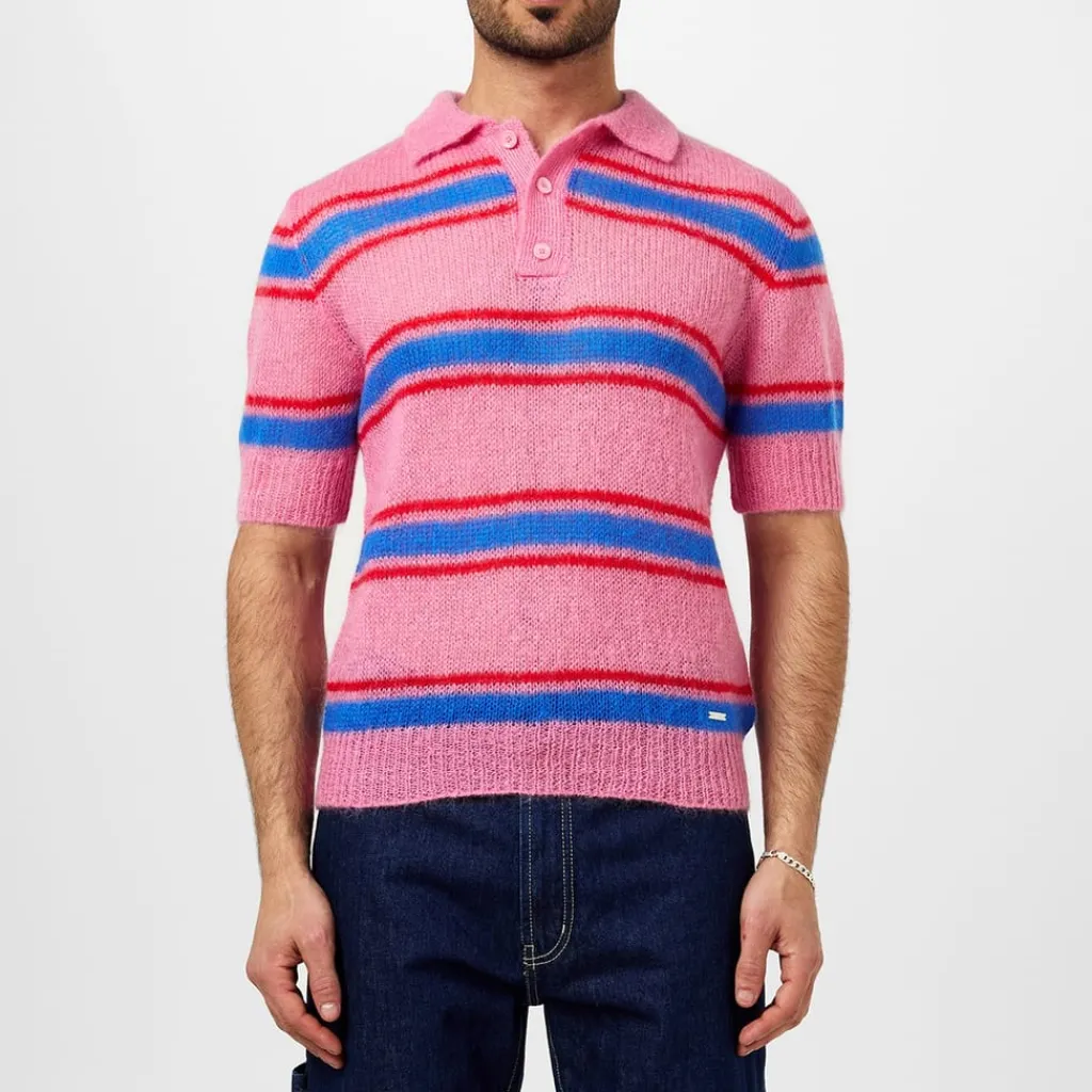 Knitwear*DSquared2 Regular Fit Short Sleeve Sweater in Multi
