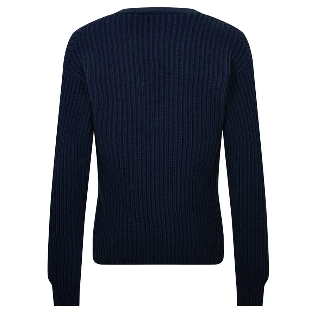 Hoodies*DSquared2 V Neck Long Sleeve Regular Fit Sweater in Blue