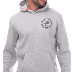 Sweatshirts*Duck and Cover Mackson Graphic Hoodie in Grey Marl