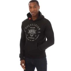 Hoodies|Sweatshirts*Duck and Cover Raylan Graphic Hoodie in Black