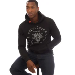 Hoodies|Sweatshirts*Duck and Cover Raylan Graphic Hoodie in Black