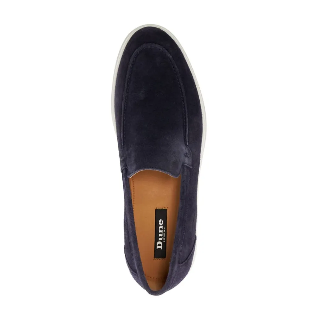 Shoes*Dune London Bentonn Suede Loafers in Navy