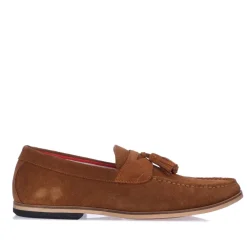 Shoes*Dune London Blaisse Tassel Trim Loafers in Tan