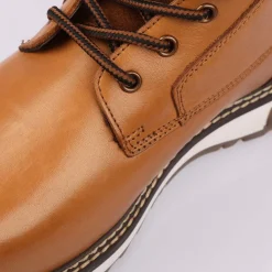 Boots*Dune London Contor Flat Ankle Boots in Brown