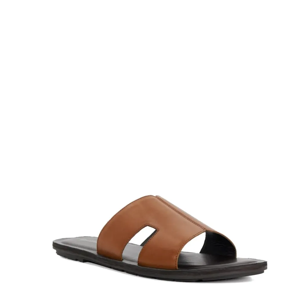 Beach Shoes*Dune London Leather Sandals in Brown