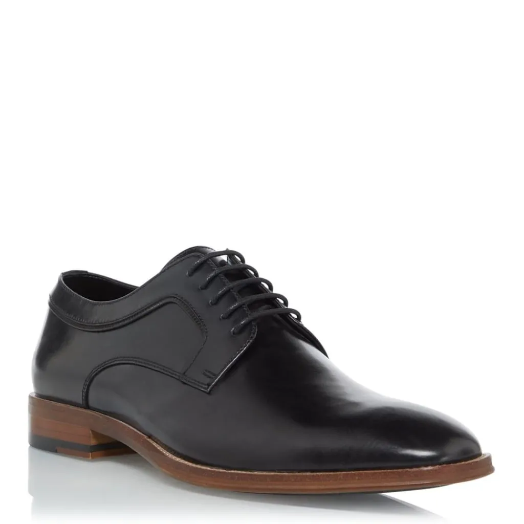 Shoes*Dune London Sparrows Leather Gibson Shoes in Black