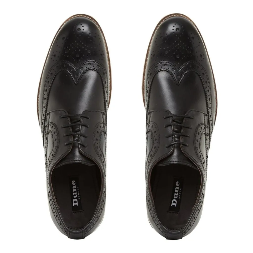 Shoes*Dune London Steve Brogue Oxfords in Black