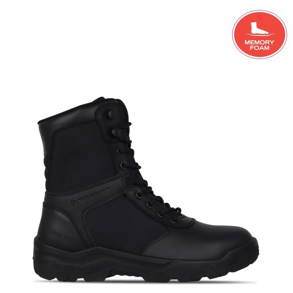 Boots*Dunlop Hudson Mens Safety Boots in Black