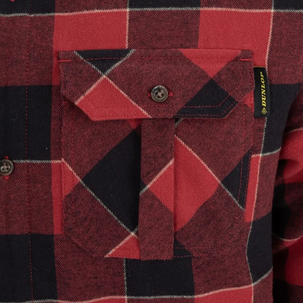 Hoodies*Dunlop Lumber Shirt in Red