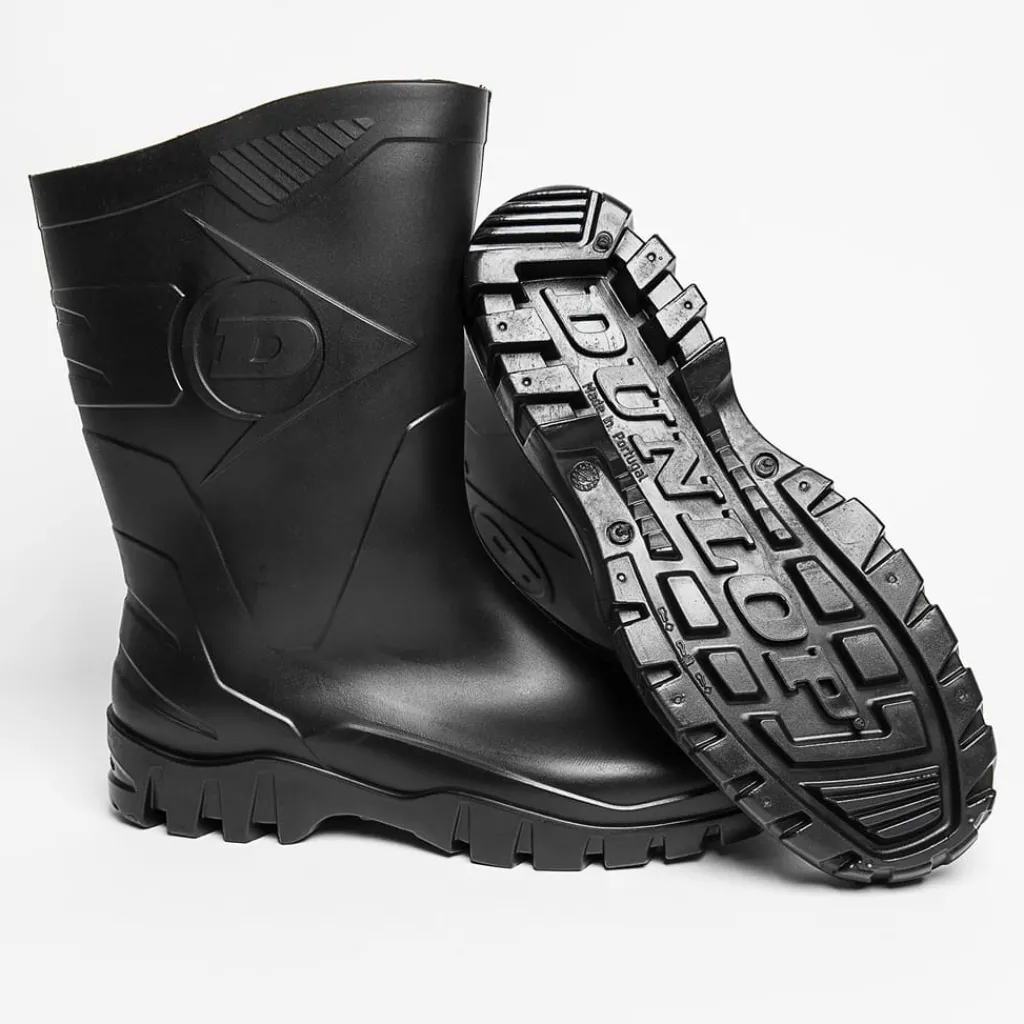 Outdoor Footwear*Dunlop Mens Half Wellingtons in Black