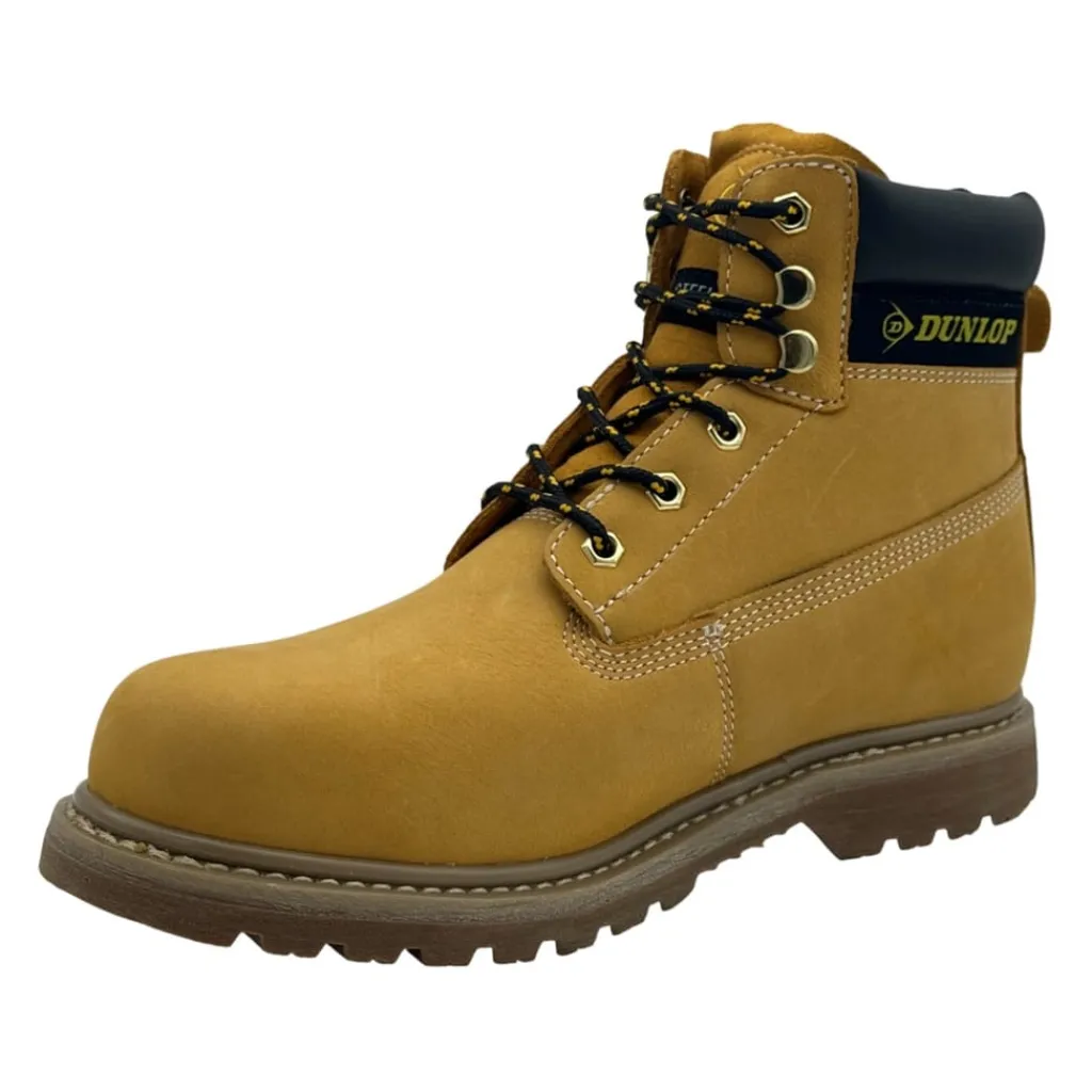 Boots*Dunlop Nevada Mens Steel Toe Cap Safety Boots in Brown