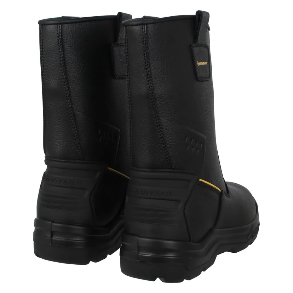 Boots*Dunlop Safety Rigger Mens Steel Toe Cap Safety Boots in Black