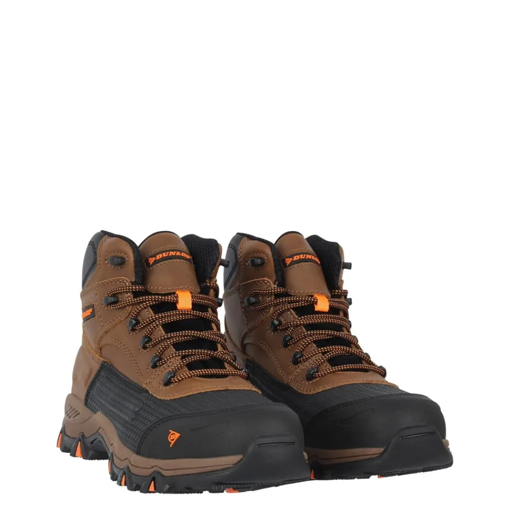 Boots*Dunlop Tulsa Safety Boots in Brown