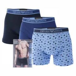 Underwear And Socks*Emporio Armani 3 Pack of Core Logo Boxers in Various