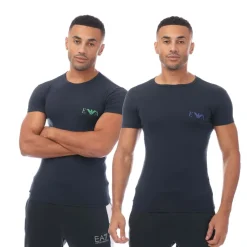 T-Shirts And Vests*Emporio Armani 2 Pack Underwear Logo T-Shirt in Navy