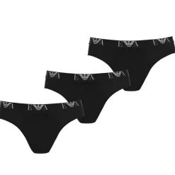 Underwear And Socks*Emporio Armani EA7 3 Pack Briefs in Black